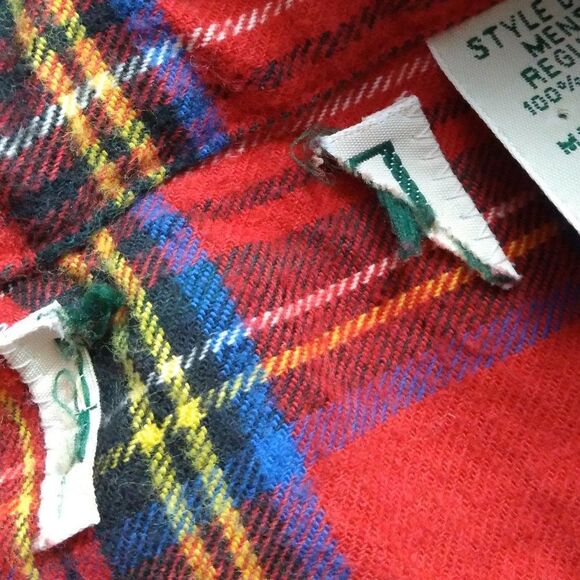 Vintage L.L. Bean Flannel Button Down Shirt - Picture 5 of 8